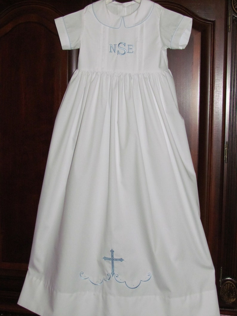 Christening Gown Boys Baptism Gown Unisex Gown Baby Blessing Etsy