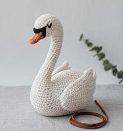 かぎ針編みの白鳥 - Etsy 日本