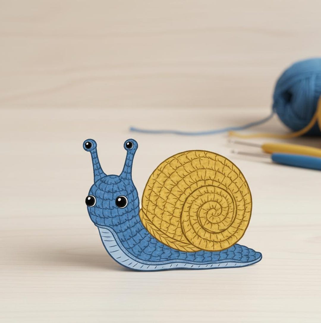 Crochet Snail Amigurumi Pattern, Easy Beginner Tutorial (PDF Pattern ...