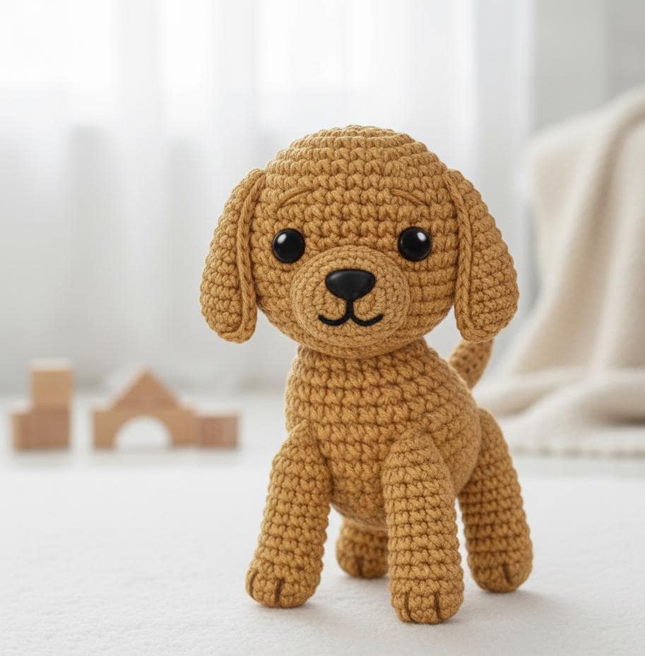 30 Golden Retriever Crochet Patterns to Make a Loyal Handmade Pup 28 Beginner Golden Retriever Amigurumi Dog