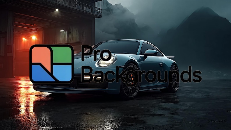 Luxury Sports Car Zoom Background 4K | Executive Mountain Lake Virtual ...