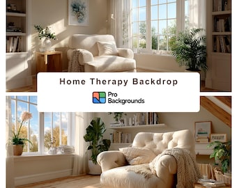 Sfondo virtuale per studio medico a domicilio / Sfondo Zoom per telemedicina / Sfondo digitale per sala di consulenza professionale / Download JPG 4K