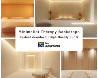 Minimalist Sensory Room Virtual Background | Autism Therapy Zoom Background | Calm ADHD Friendly Meeting Backdrop | Digital Download"