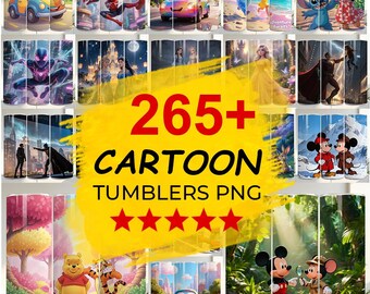 265+ Cartoon Tumbler Wrap, Cartoon Tumbler Wraps, Kids Tumbler Png, Sublimation Designs, Cartoons Png Tumbler, Skinny Tumbler Svg