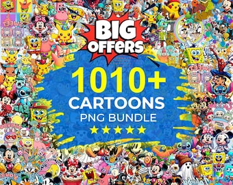 1010+ Funny Cartoon Characters Png, Retro Cartoon Png, Cartoon SVG, Cartoons Bundle, Retro Svg, Cut File, Sublimation Design, Silhouette