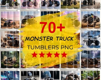 70+ Monster Truck Wrap, Kids Tumbler Wrap, Boy Tumbler Wrap, Cartoon Character Tumbler Png, Movie Character Straight and Taper Tumbler Wraps