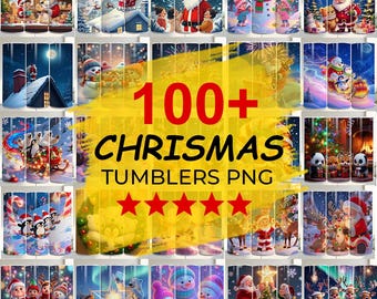100+ Christmas Tumbler Wrap Bundle, Christmas 20oz Tumbler, Christmas Inflated Tumbler, Christmas Design Bundle, 20oz Skinny Tumbler Wraps
