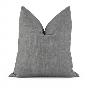 Federa per cuscino grigio ardesia – Aggiornamento immediato dell'arredamento, accento neutro moderno