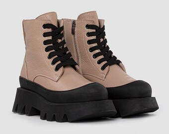 Women's boots crafted from premium genuine leather