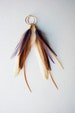 Amethyst Feather Earrings 