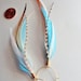 Kingfisher Blue Feather Earrings 