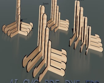 Wooden Stand SVG Set  Laser Cut File  Instant Download