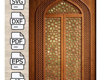 Wooden Islamic Geometric Arch