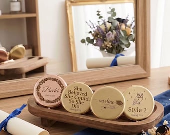 Personalized Graduation Gift Compact Mirror|Custom Engraved Mirror with Name&Year for Her|Class of 2026 Keepsake|"Hello Future"