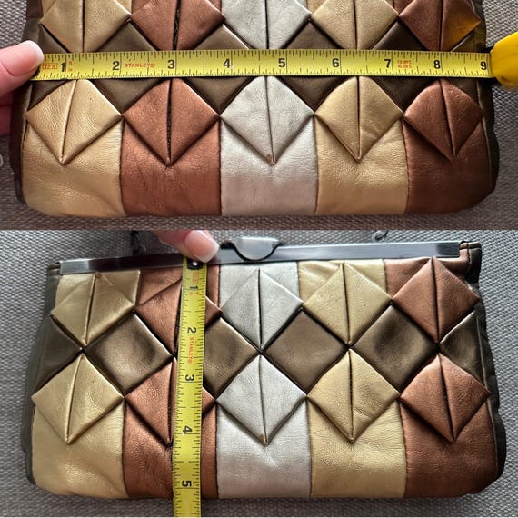 Vintage Metallic Patch Shoulder Bag - image 8