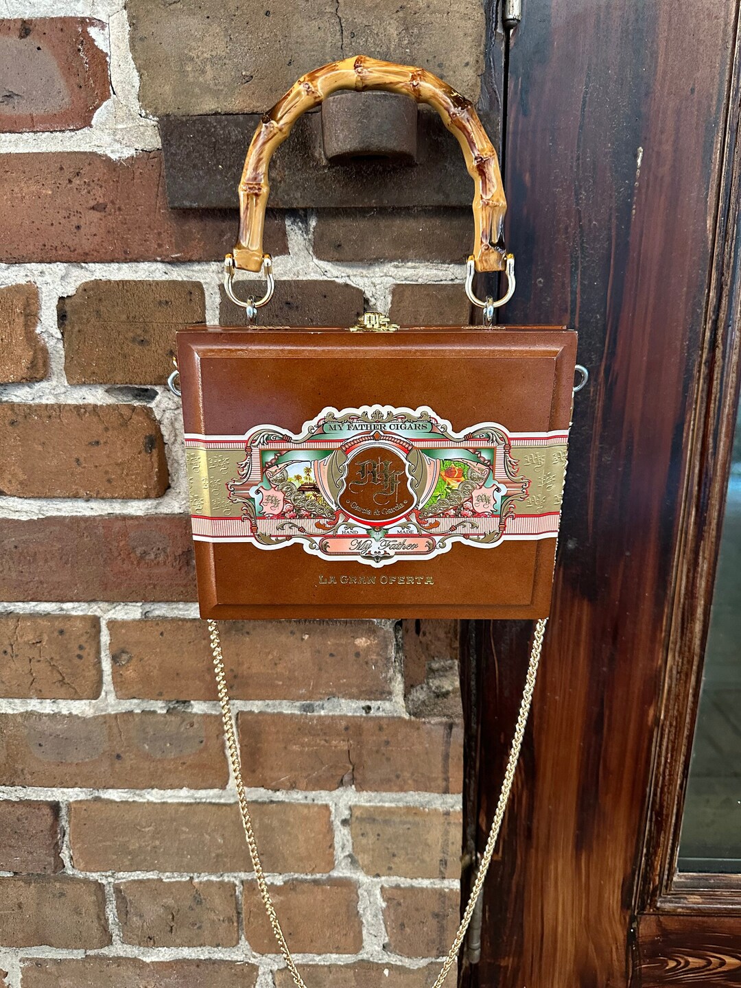 My Father Cigars La Gran Operta Cigar Box Purse/handbagtop Handle Crossbodyrepurposed/upcycled