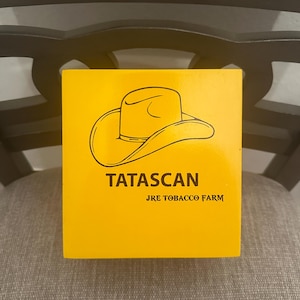 Tatascan JRE Tobacco Farm cigar box repurposed/upcycled in to jewelry box-Small size