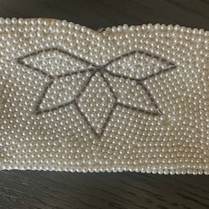 Vintage Beaded Mini Clutch-Bass de Carter, con cuentas en Japón