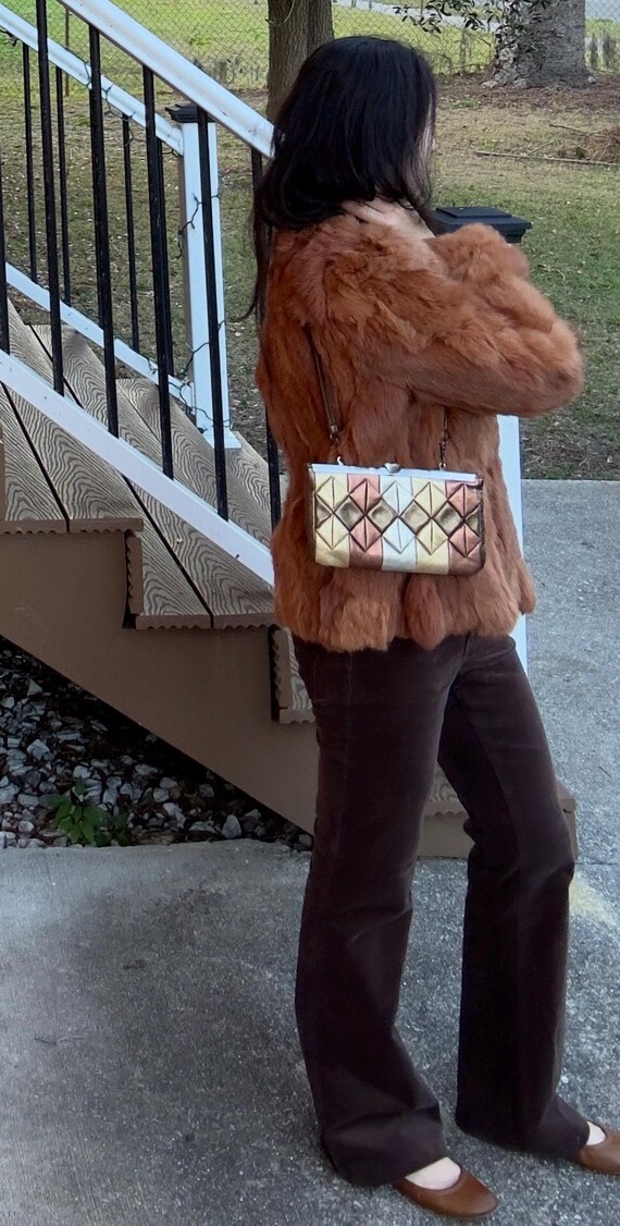 Vintage Metallic Patch Shoulder Bag - image 10