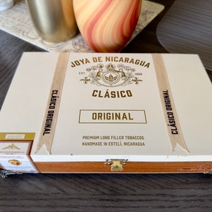 Joya Jewelry Box-Solid Wood-(repurposed/upcycled cigar box)