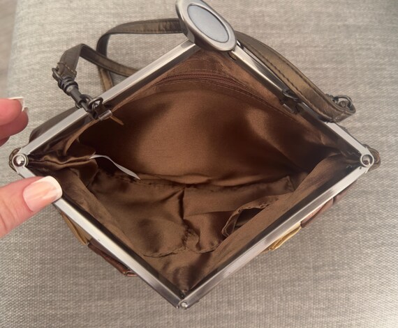 Vintage Metallic Patch Shoulder Bag - image 6