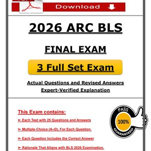 BLS Practice Exam (PDF) Questions and Answers | Basic Life Support Study Guide (2026)