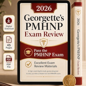 2026 PMHNP Exam Review, Psychiatric Nurse Practitioner Study Guide and ANCC Certification Prep Guide
