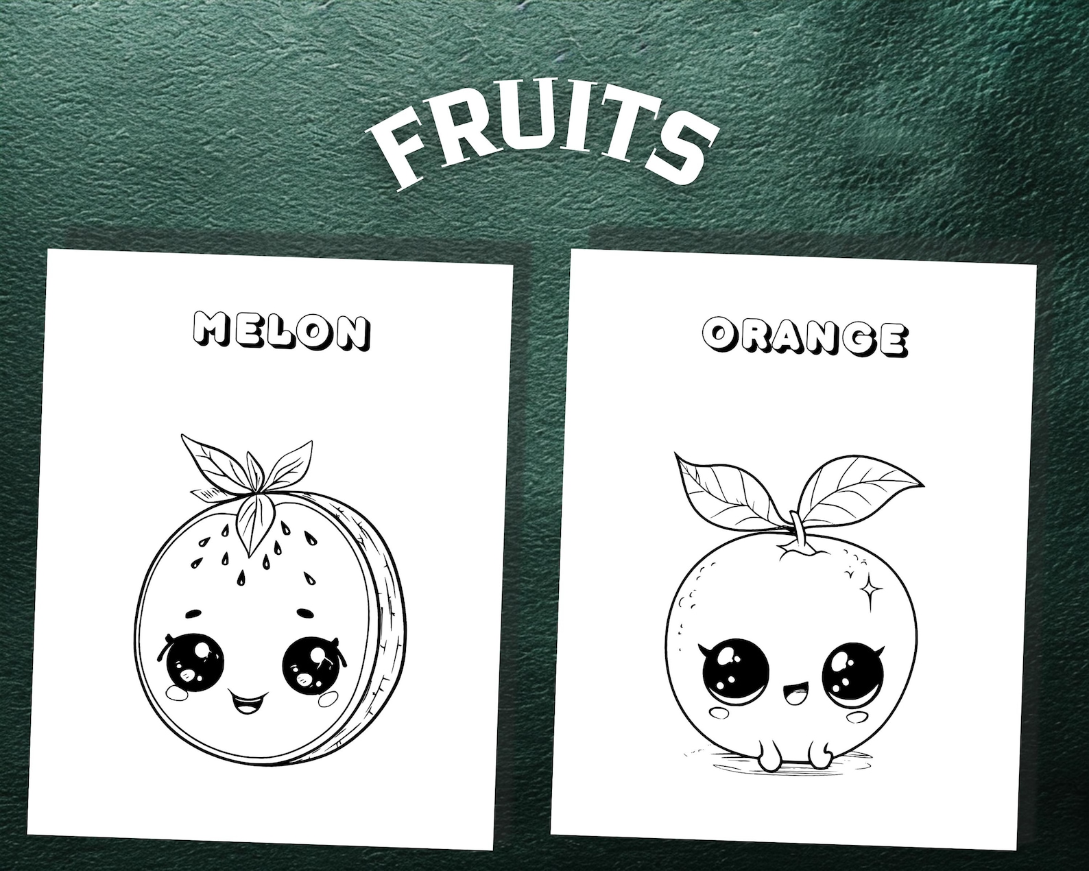 Fruit Coloring Pages for Kids – Printable Fruits Coloring Book, PDF ...