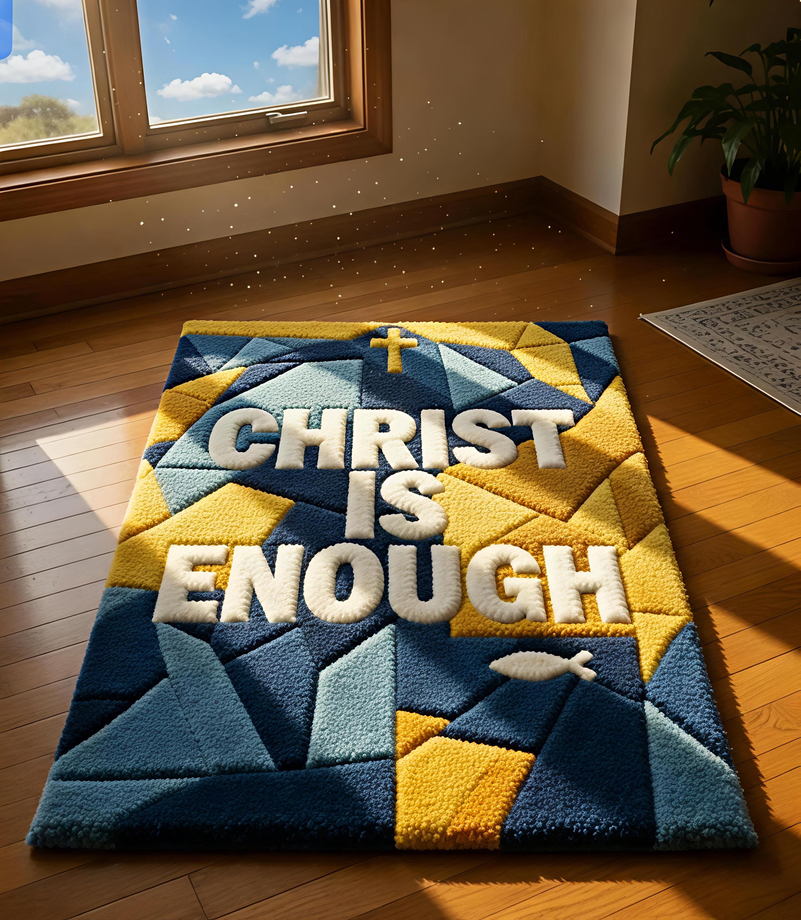 Jesus Rugs Graphics Handmade Tufted Rug