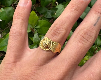 Gold Rose Spoon Ring Any Size!!