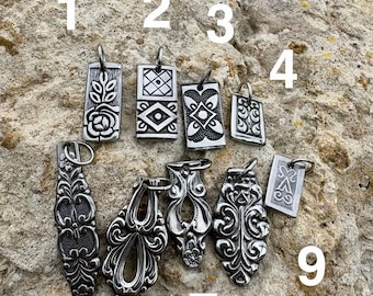 Spoon charms assorted stacking charms stainless steel