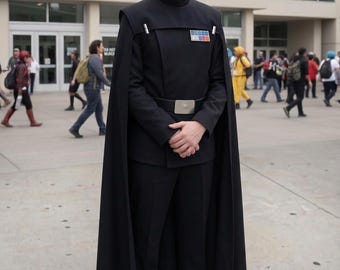 Galaktiska Imperiet Officer Svart Cosplay Kostym | Star Wars Imperial Uniform.