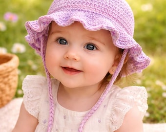 Frühling Kinder Anglerhut Häkelanleitung | Süße Kinder-Häkelmütze PDF | Leichter Sommerhut | Anfängerfreundlich | Sofort Download
