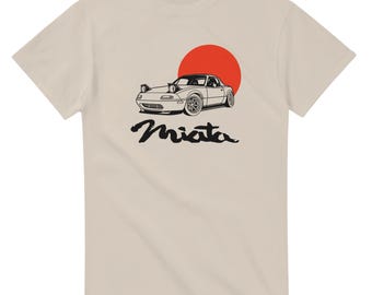 MX-5 NA Miata Heavyweight Unisex T-Shirt mit Rundhalsausschnitt | Gildan® 5000