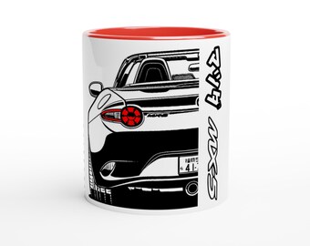 MX-5 ND Tasse - 2 Farbvariationen weiss/rot und weiss/schwarz - 11oz (325ml)