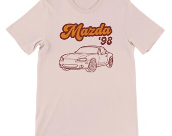 MX5 NB Retro classic Mazda MX-5 Miata Shirt (2) - Premium Unisex T-Shirt (Bella + Canvas 3001)