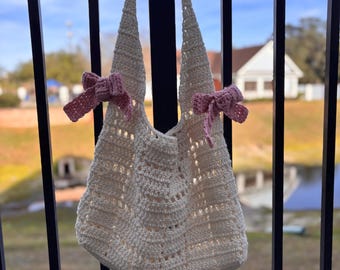 Gehaakte draagtas Cottagecore