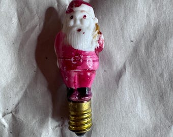 Vintage Figural Santa Christmas Light Bulb