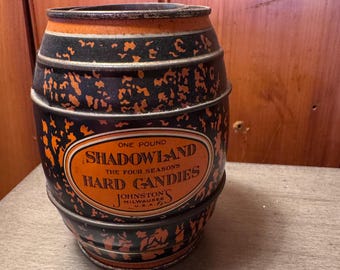 Vintage Johnston’s Shadowland Hard Candies Tin