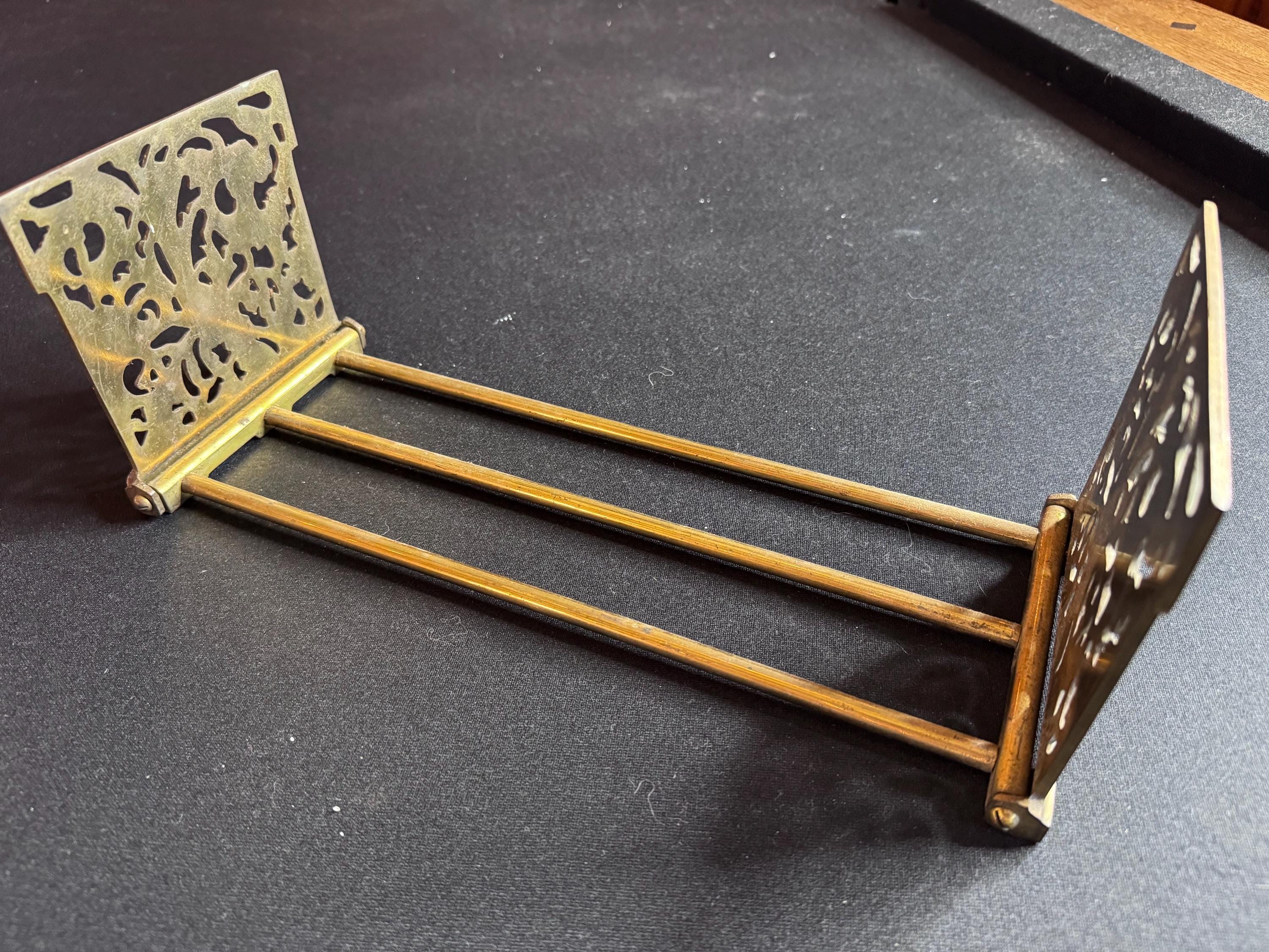 Vintage Brass Bookend - Etsy