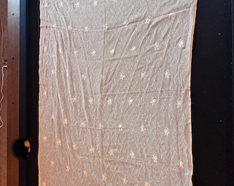Antique lace tablecloth