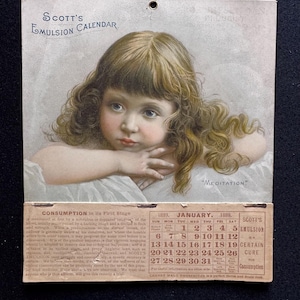 1889 Calendar - Etsy