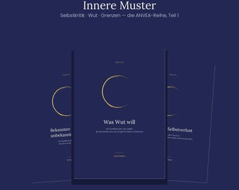 Workbook Bundle Innere Muster — Selbstkritik, Wut & Grenzen | 3 Workbooks, 64 Seiten | Reflexion und Körperübungen | PDF deutsch