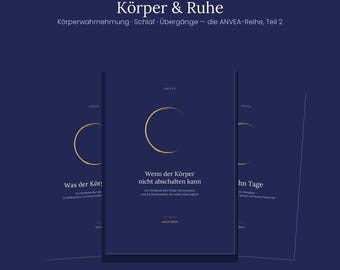 Werkboekenbundel Lichaam & Rust — Lichaamsbewustzijn, Slaap en Overgangen | 3 werkboeken, 83 pagina's | Zenuwstelsel | PDF Duits
