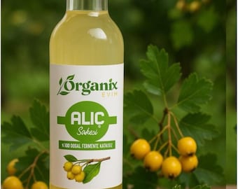 Organic Hawthorn Vinegar – Raw & Unfiltered | Handmade Natural Fermented Vinegar | No Additives, Traditional Method