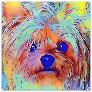 Acrylic Print Abstract Art Yorkshire Terrier Puppy Dog Mom Dad Yorkie Lover Gift Small Medium Large No Frame Needed