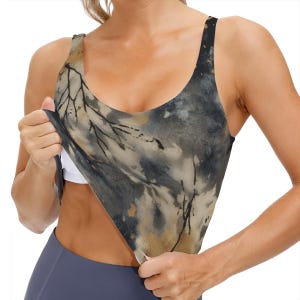 Padded Tie Dye Sports Bra | Supportive Athletic Bra for Yoga, Gym, Running | Comfortable Fitness Top | Moisture-Wicking Workout Activewear