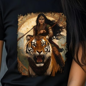 High 4k Resolution Goddess Durga T-shirt Designs Hindu Goddesses Commercial Use Tshirt Digital Download Printable Art Clipart PNG JPG