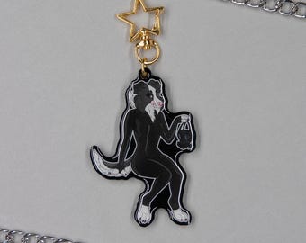 Latex harige sleutelhanger | Latex bedel