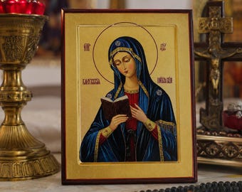 Virgin Mary Kaluga Icon, Orthodox Christian Wall Decor
